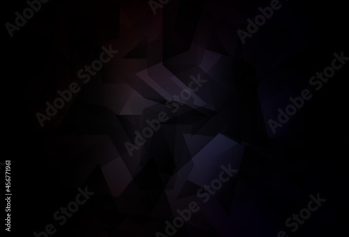 Dark Gray vector abstract polygonal template.