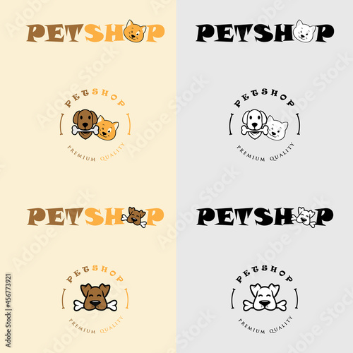 PetShop Logo. can use animal clinics, petshop and veterinarian