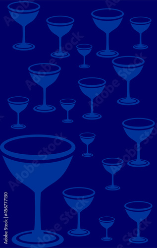 Background glass flute. Creative illustration vector background for your business. It can also be used for softfile flyers