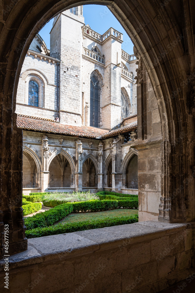 Le cloître gothique flamboyant de la cathédrale Saint Etienne de Cahors, Lot, Sud ouest, France