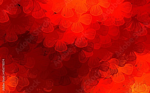 Dark Red vector elegant background with trees, branches.