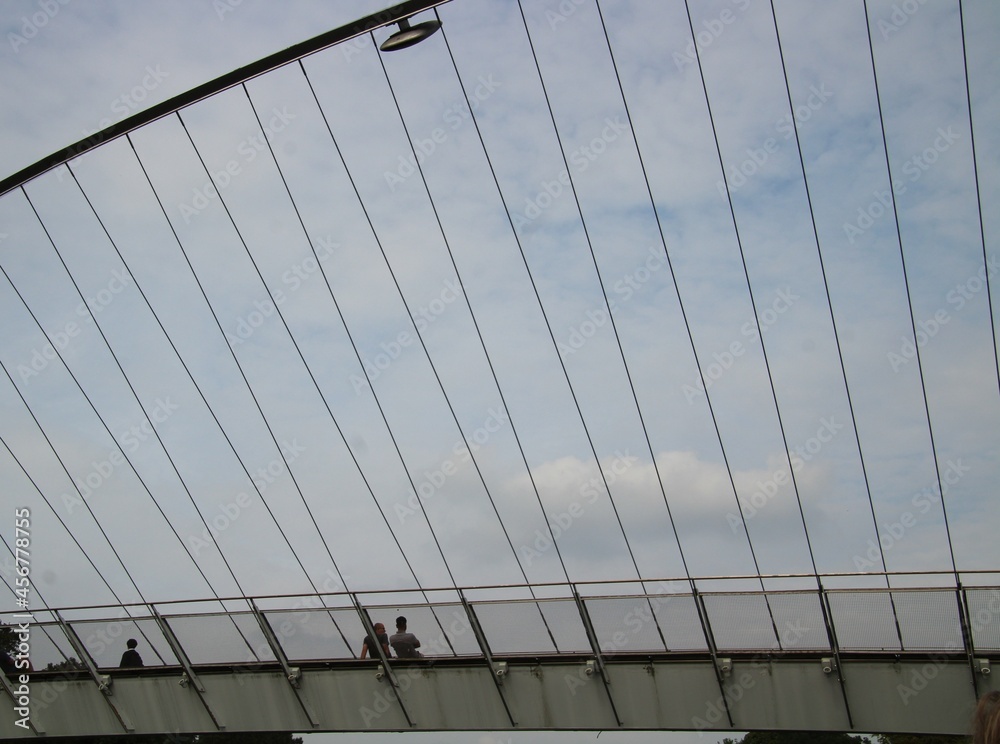 Fototapeta premium York England September 9th 2021. bridges over the river Ouse 