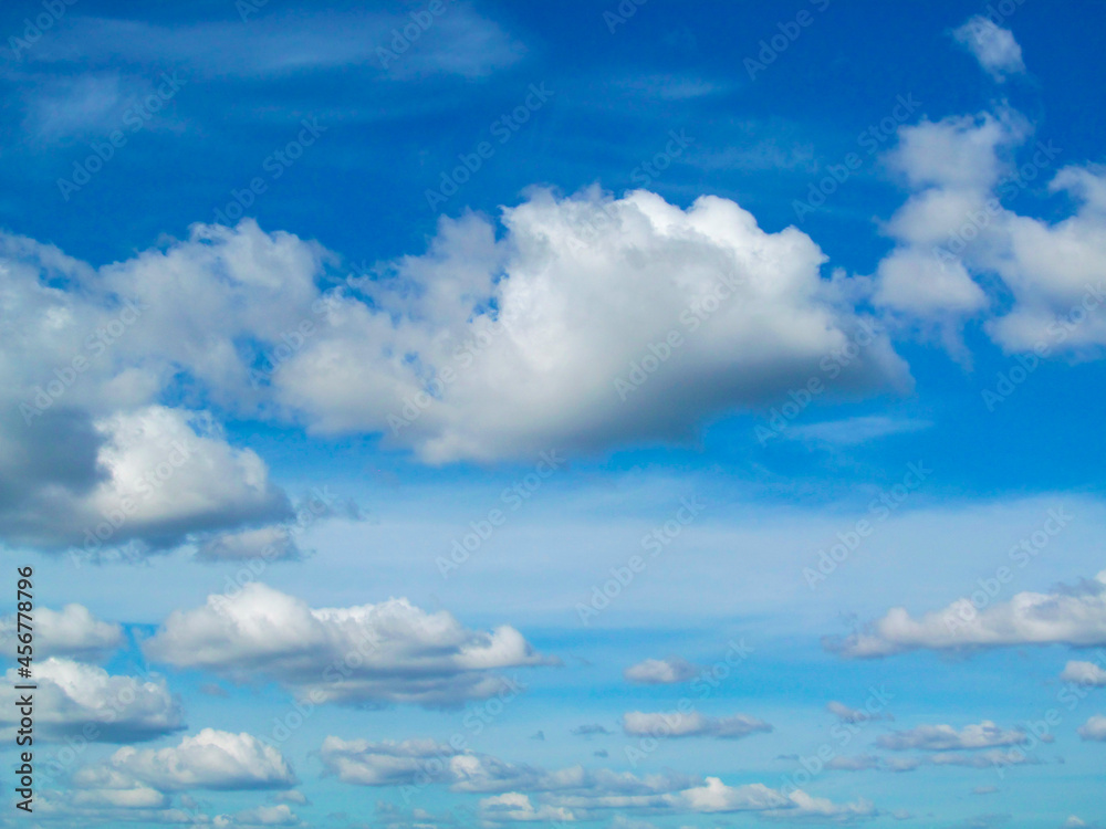 Blue sky and white clouds. Beautiful bright background. Blue sky and white clouds. Beautiful bright background.