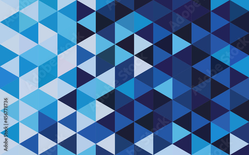 Abstract geometry  triangle blue pattern background.vector illustration.