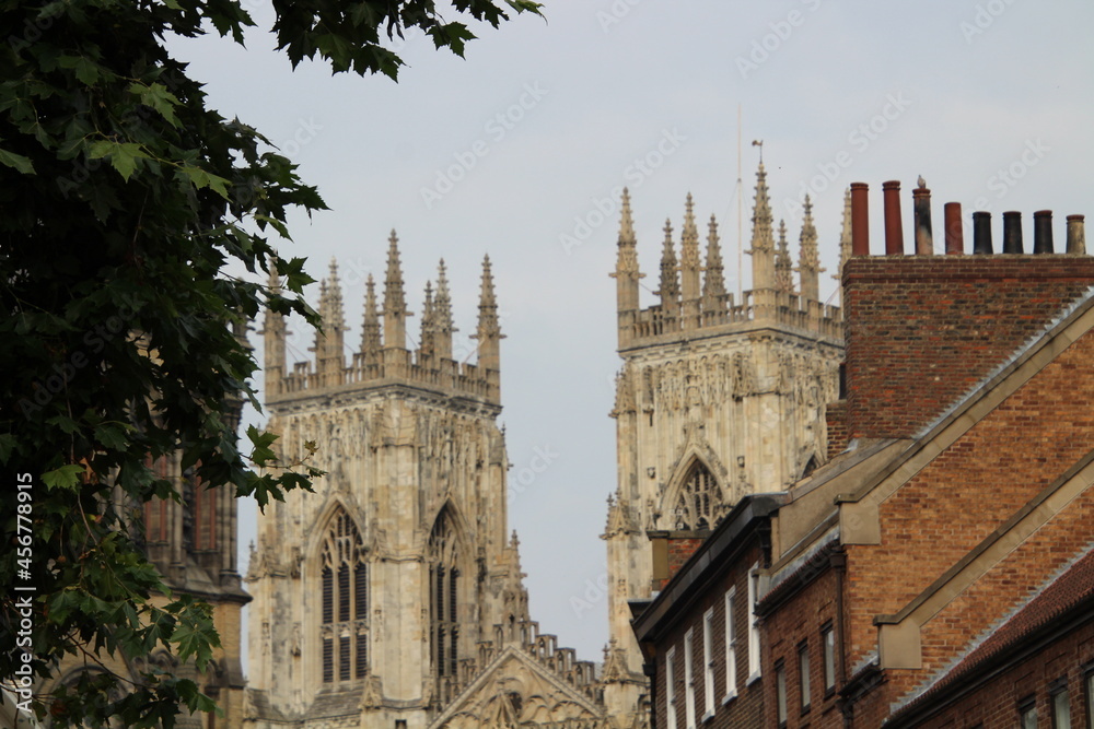 York minster Cathedral England 8th of September 2021.views of York minster showing the magnificent building 