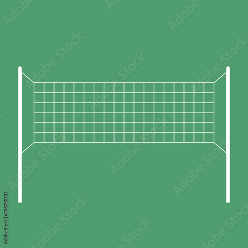 Volleyball Net. Vector Art Illustration