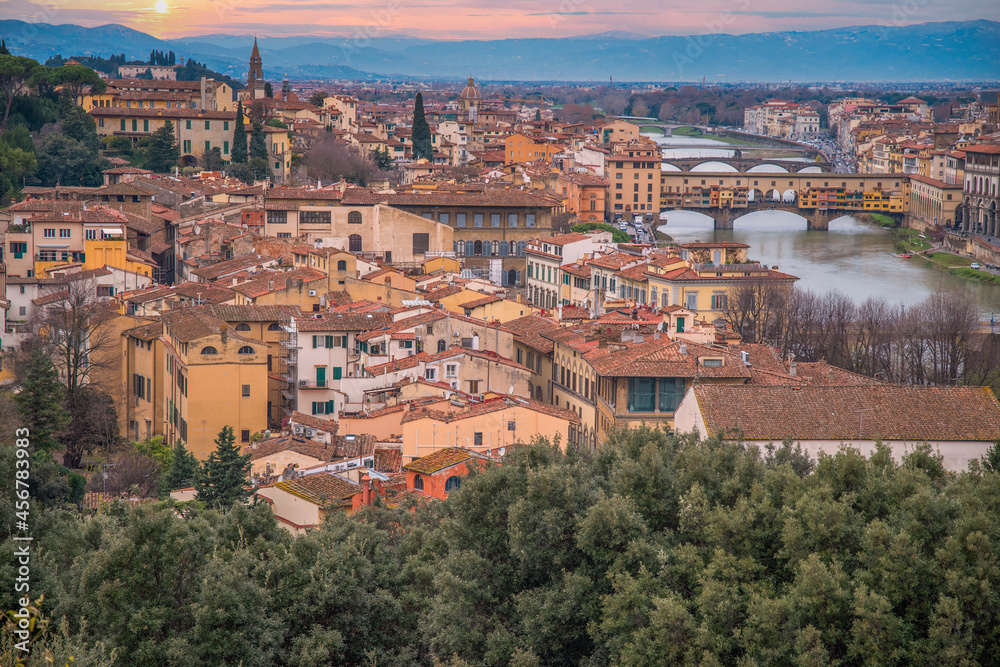 Fototapeta premium Florence city view from above
