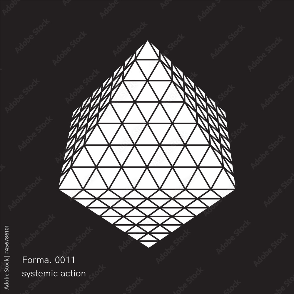 Geometric Vector Shape. Figure isolated on background. Geometric Vector Shape. Figure isolated on background.