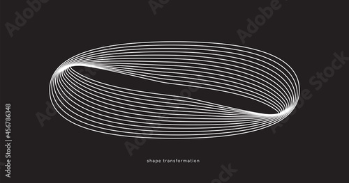 Geometric Vector Shape. Figure isolated on background.