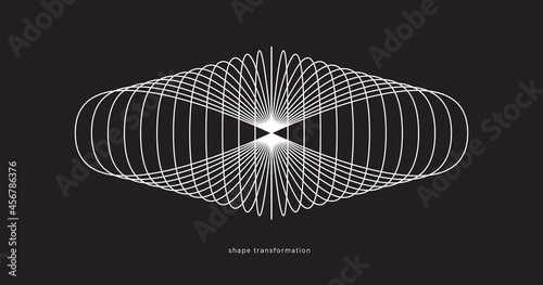 Geometric Vector Shape. Figure isolated on background.