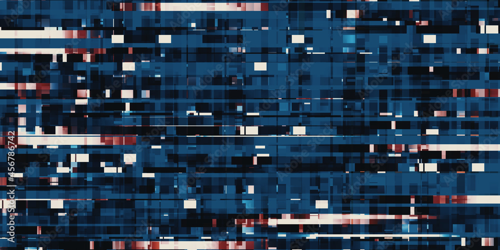 square of pixels blue led pixel background 3d illustration square of pixels blue led pixel background 3d illustration