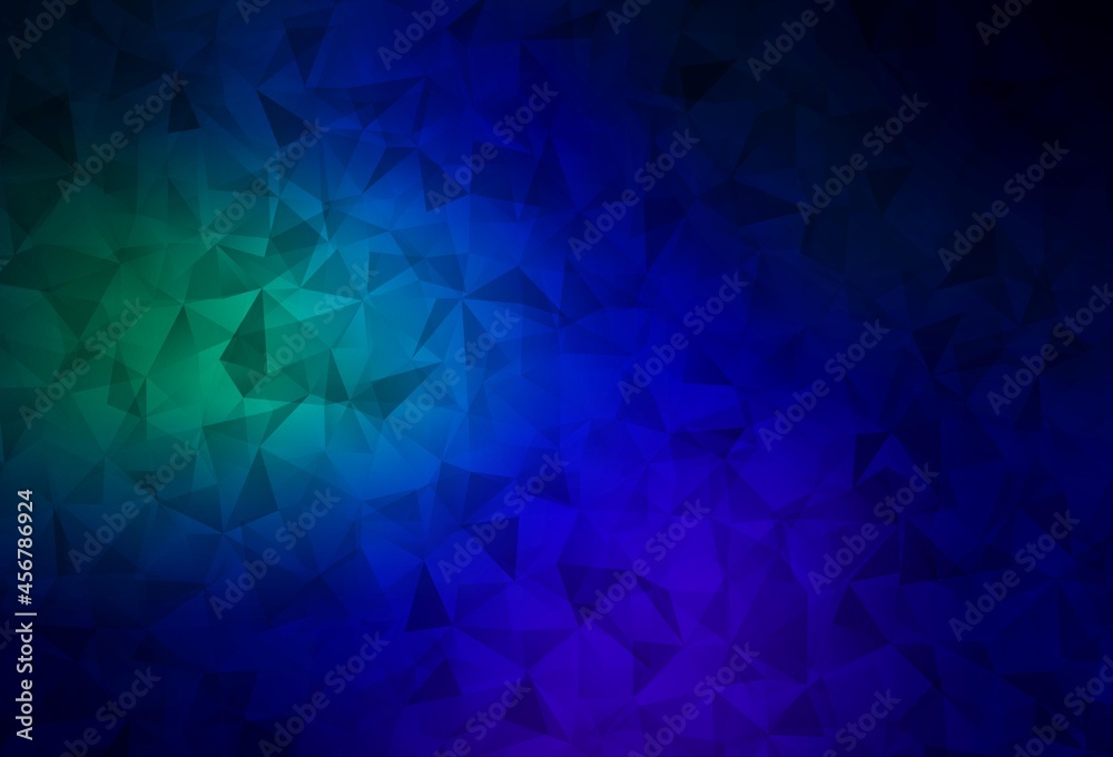 Dark Blue, Green vector triangle mosaic background. Dark Blue, Green vector triangle mosaic background.