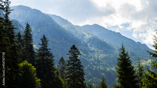 Mountain peaks in the Fagaras Mountains