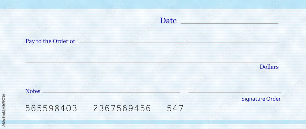 Blank checkbook, mockup for design. Illustration Blank checkbook, mockup for design. Illustration