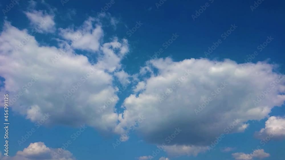 The accumulation of thickened water vapor in the air. Light clouds in the blue sky The accumulation of thickened water vapor in the air. Light clouds in the blue sky