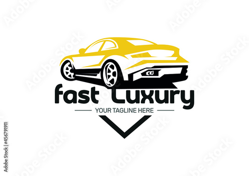 Vector logo car rental luxury and prestigious