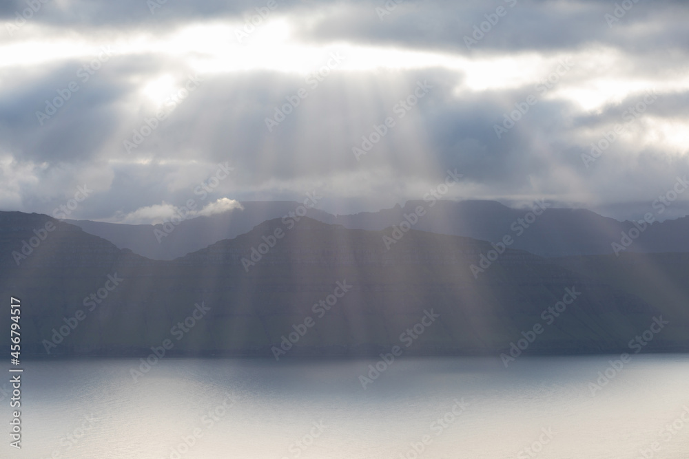 The top of the mountain of Faroe islands. A view of high peaks of mountains on a sunny day. Ocean view.
Beautiful panoramic view. Northern Europe. Travel concept The top of the mountain of Faroe islands. A view of high peaks of mountains on a sunny day. Ocean view.
Beautiful panoramic view. Northern Europe. Travel concept