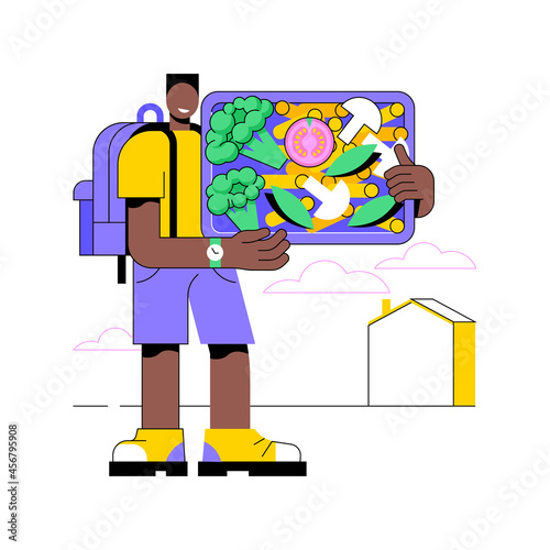 Assorted snack pack abstract concept vector illustration. Healthy nutrition diet, kids lunch, gourmet food, snack box, on-the-go food container, bite-size appetizer, sate hunger abstract metaphor.