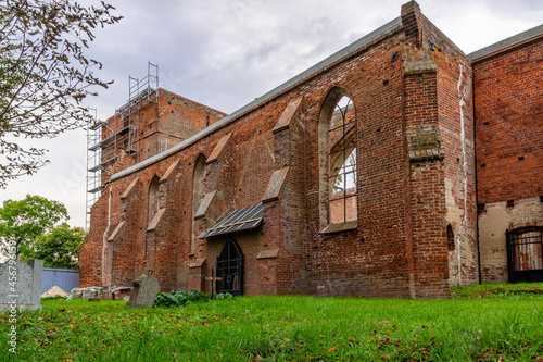 Ruins of a gothic church.