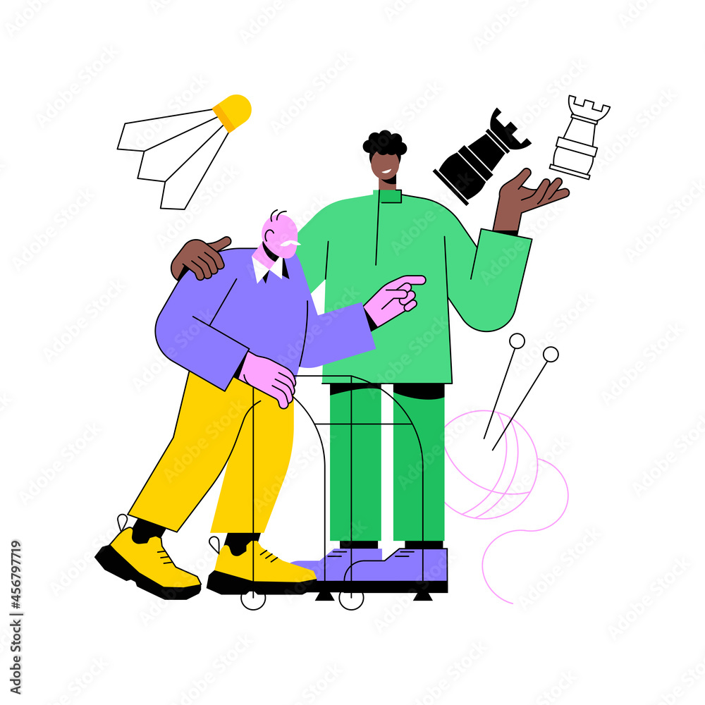 Activities For Seniors Abstract Concept Vector Illustration Activities
