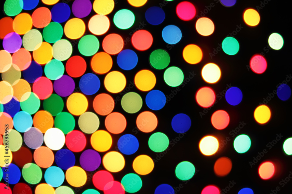 Festive colorful soft focus background, perspective view Festive colorful soft focus background, perspective view
