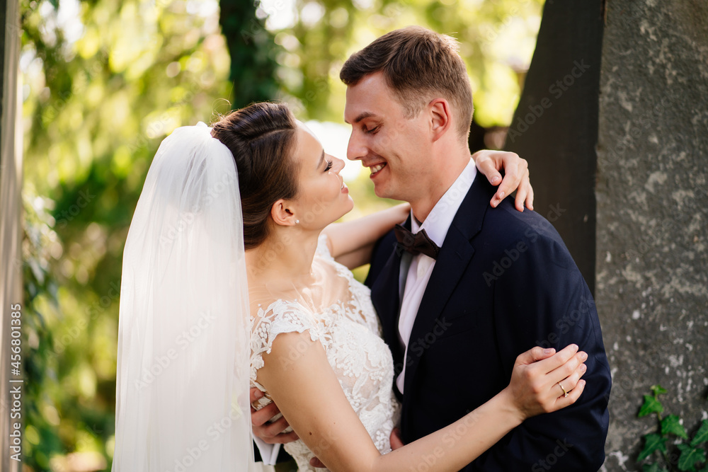 bride and groom dance, hug and smile. beautiful and happy wedding in open air. bride and groom dance, hug and smile. beautiful and happy wedding in open air.