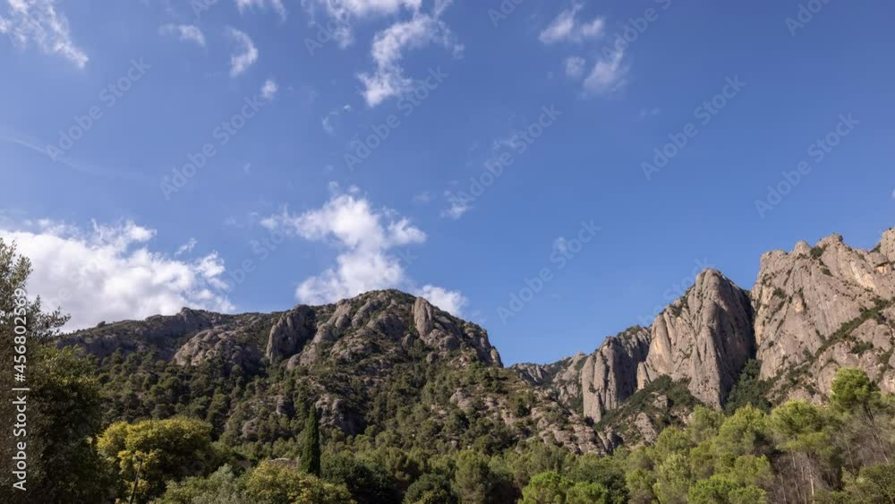 lopable timelapse of clouds passing over montserrat in barcelona lopable timelapse of clouds passing over montserrat in barcelona
