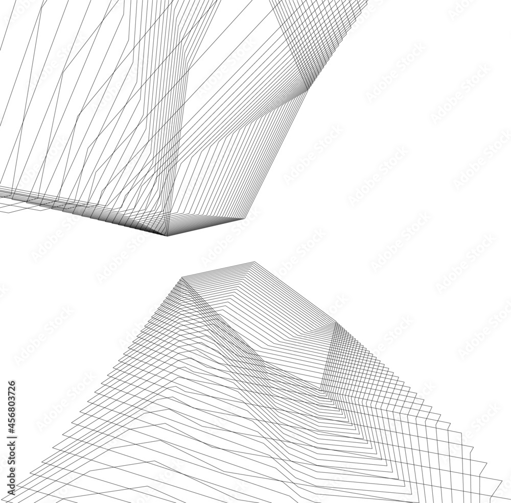 abstract architecture design digital drawing abstract architecture design digital drawing
