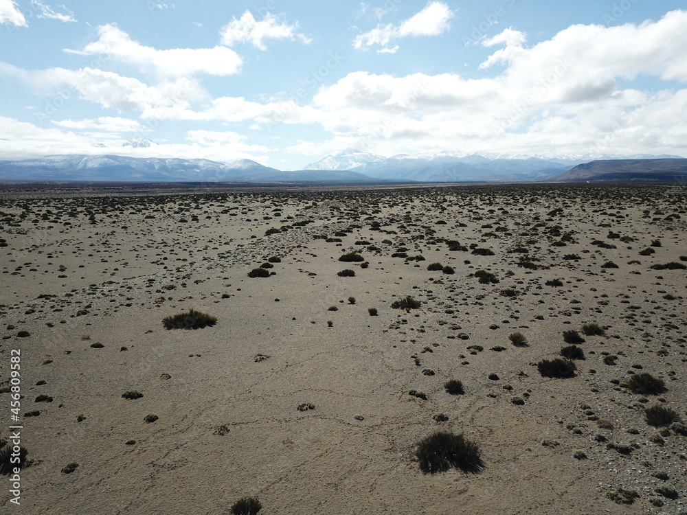 Desert landscape in western Argentina Desert landscape in western Argentina