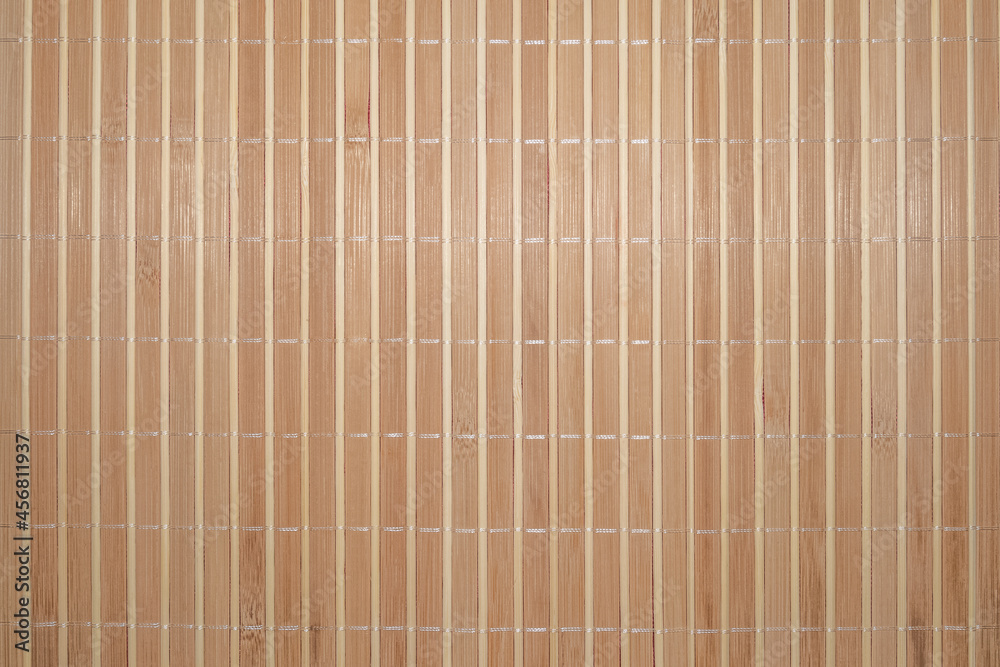 Light vertical striped bamboo cover with threads Light vertical striped bamboo cover with threads