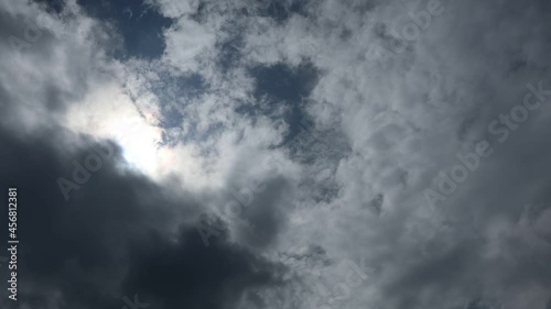 time lapse of clouds in noon photo