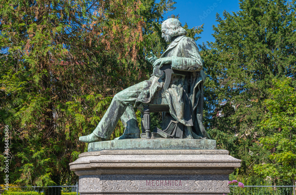 Colmar, France - 09 06 2021: Hirn monument by Bartholdi