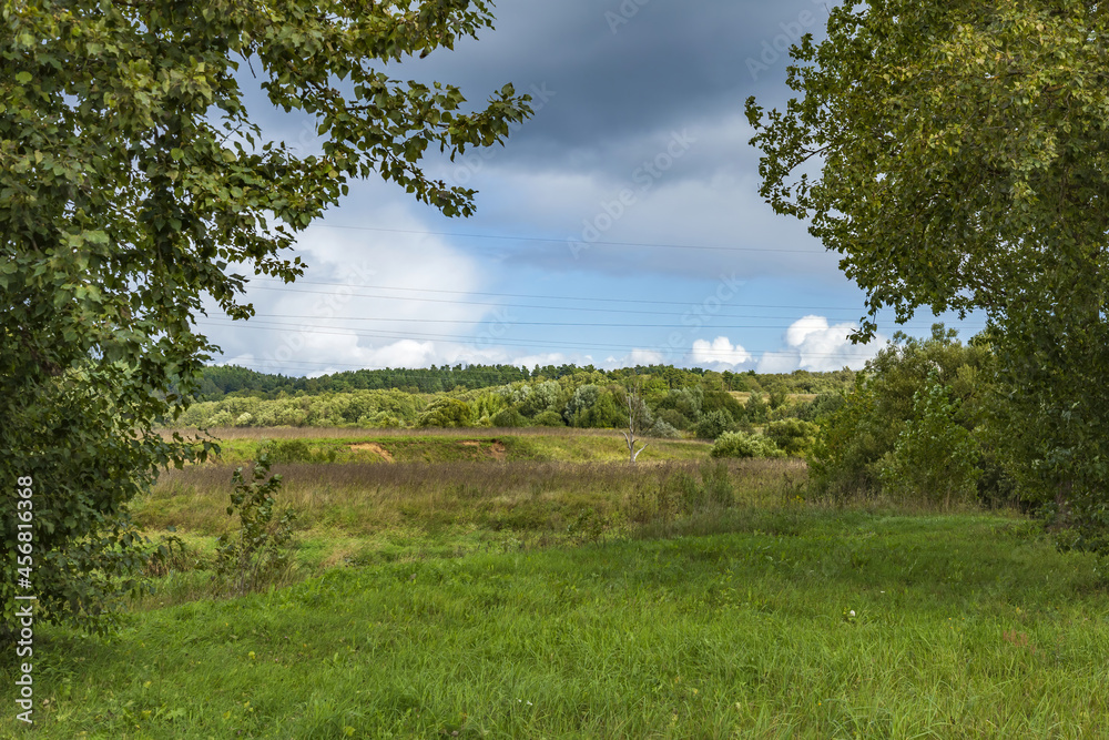 Riviera Natural Park with bright vegetation in the summer city of Mozhaysk. Russia Riviera Natural Park with bright vegetation in the summer city of Mozhaysk. Russia