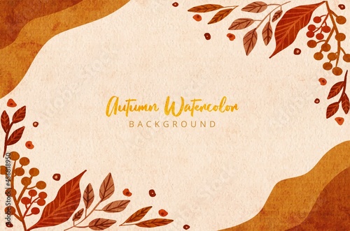 Welcome autumn leaves background