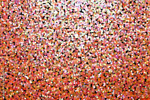 Mottled bright white and coral pointillism © Alex Yakunina