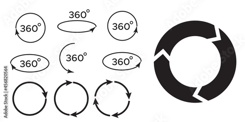 Page turn or back arrow flat vector set