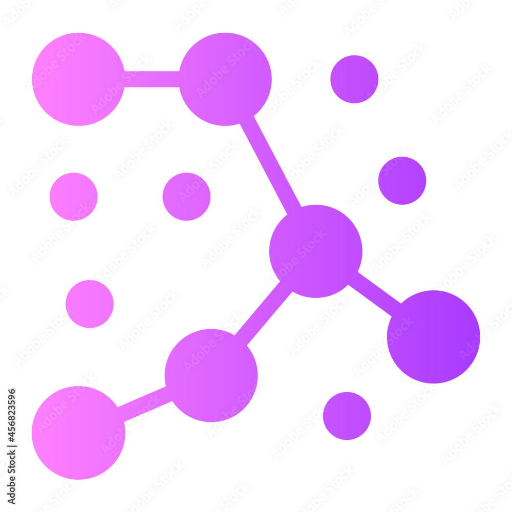 Constellation gradient icon Constellation gradient icon