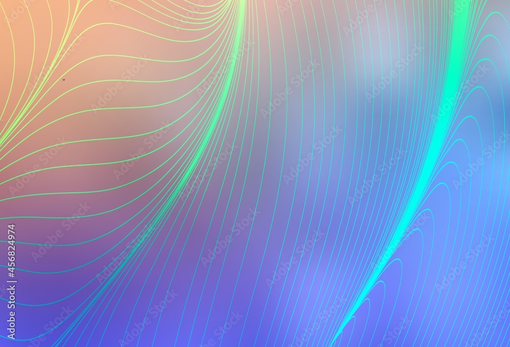 Light Blue, Yellow vector background with lines. Light Blue, Yellow vector background with lines.