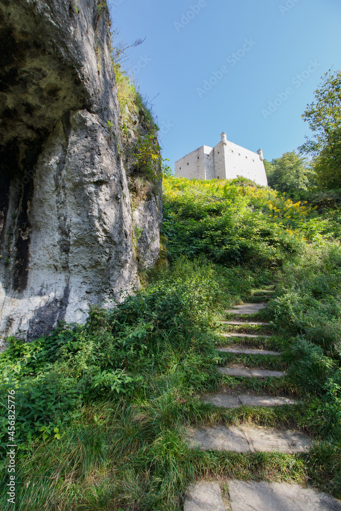 Castle on Pieskowa Rock in Ojcow city - National Park Castle on Pieskowa Rock in Ojcow city - National Park