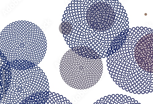 Light Blue, Yellow vector template with circles.