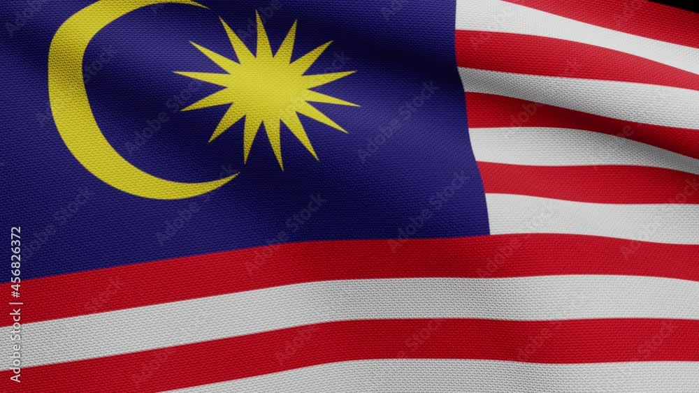 3D, Malaysian flag waving in the wind. Close up of Malaysia banner blowing, soft and smooth silk. Cloth fabric texture ensign background. Use it for national day and country occasions concept.-Dan 3D, Malaysian flag waving in the wind. Close up of Malaysia banner blowing, soft and smooth silk. Cloth fabric texture ensign background. Use it for national day and country occasions concept.-Dan