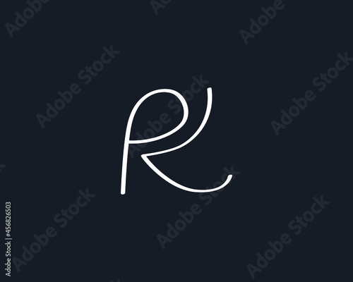 Creative PK Letter Logo Design Template Vector