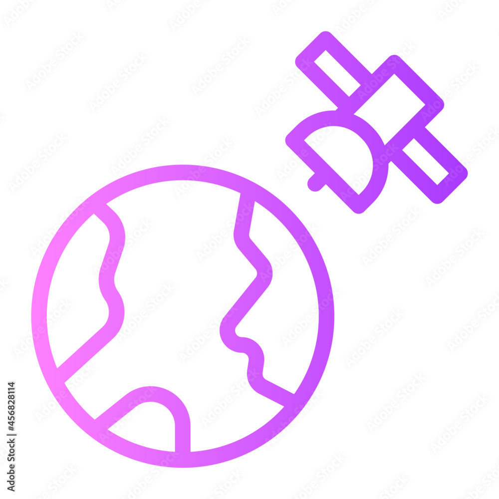 Satellite gradient icon Satellite gradient icon
