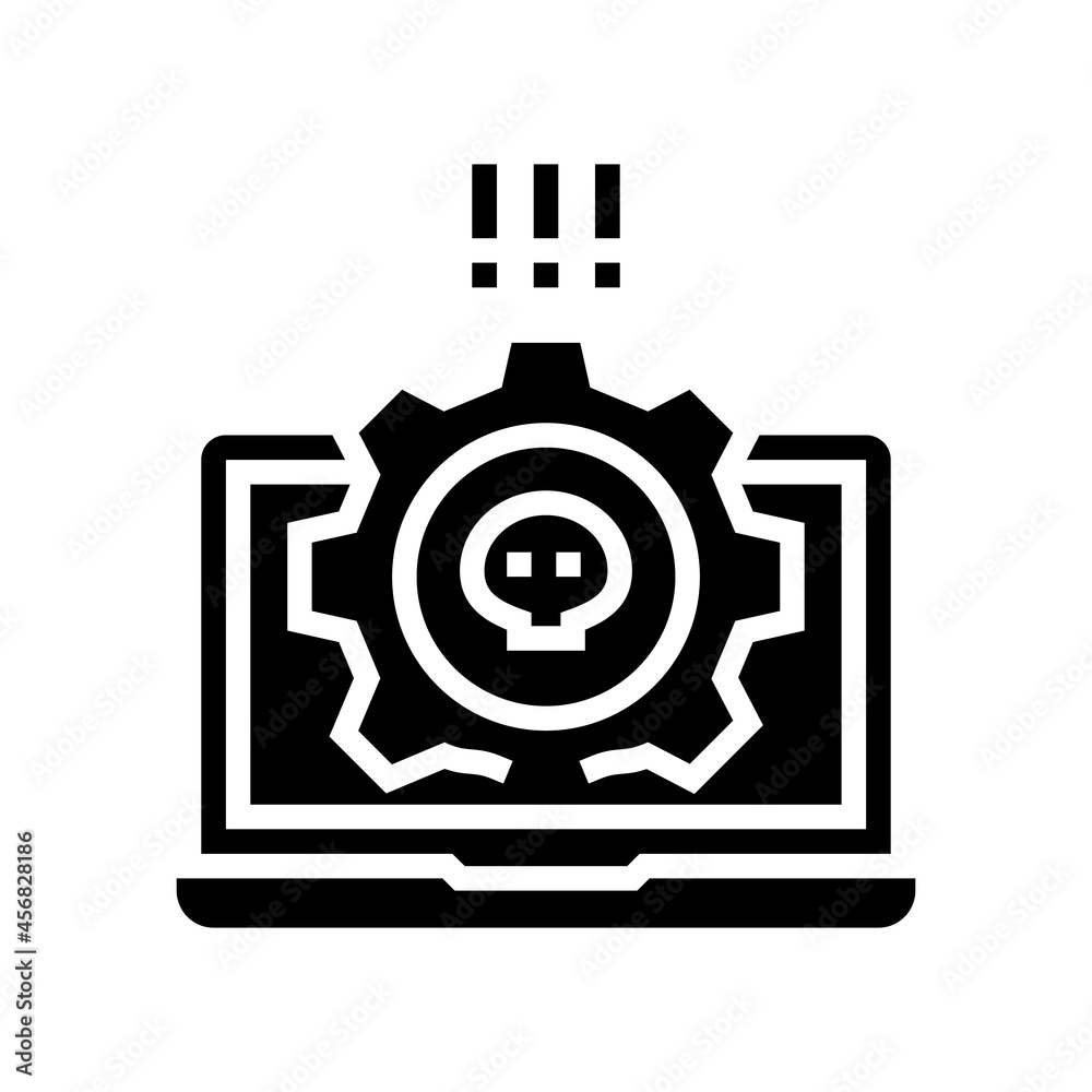 antivirus software glyph icon vector. antivirus software sign. isolated contour symbol black illustration antivirus software glyph icon vector. antivirus software sign. isolated contour symbol black illustration