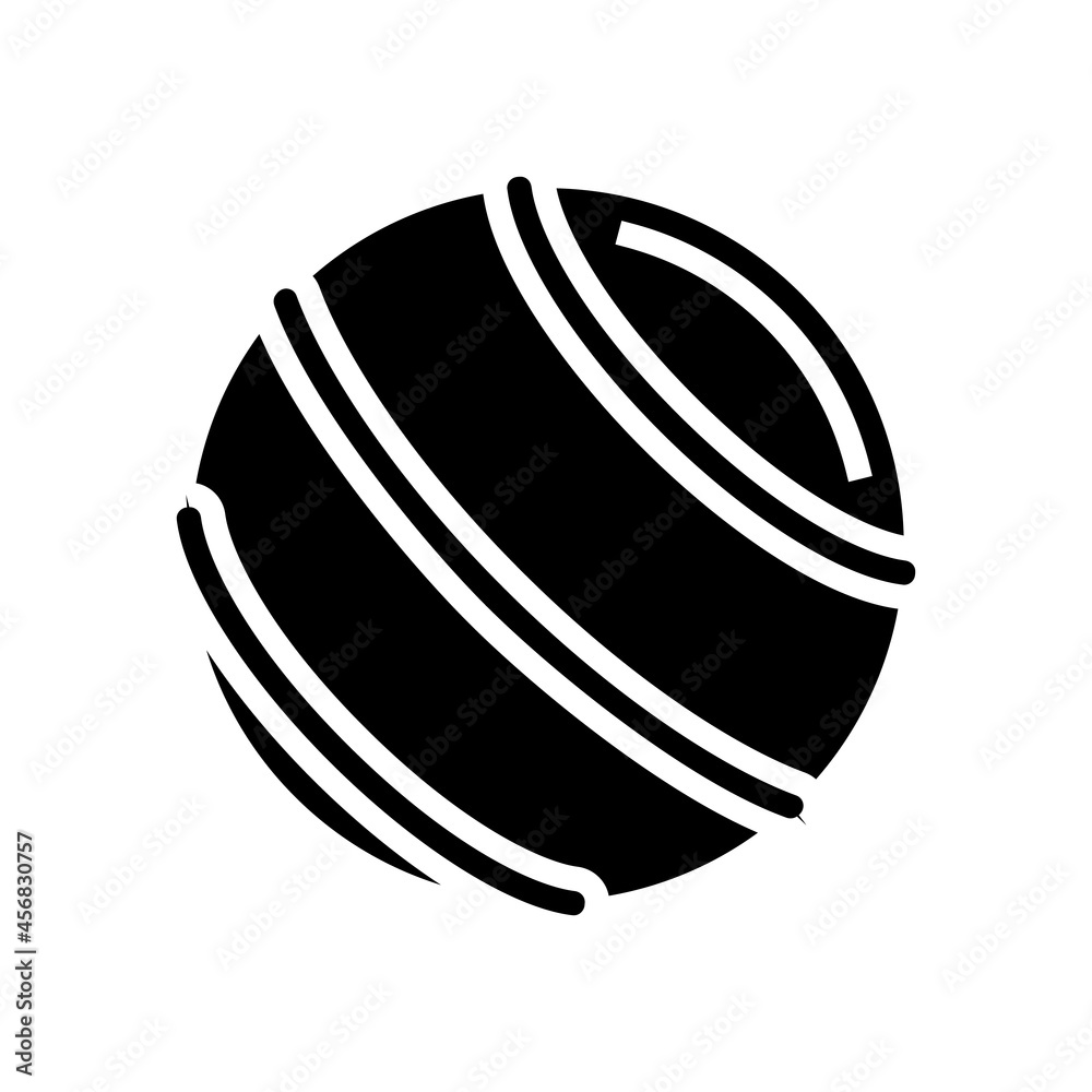 ball fitness accessory glyph icon vector. ball fitness accessory sign. isolated contour symbol black illustration ball fitness accessory glyph icon vector. ball fitness accessory sign. isolated contour symbol black illustration