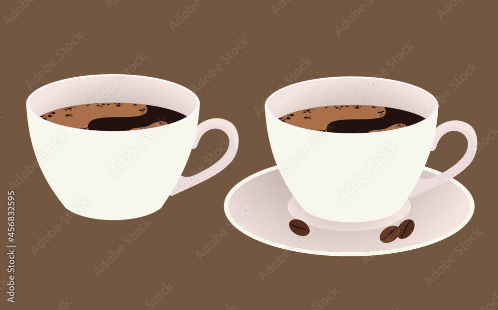 Obraz premium coffee cup and beans