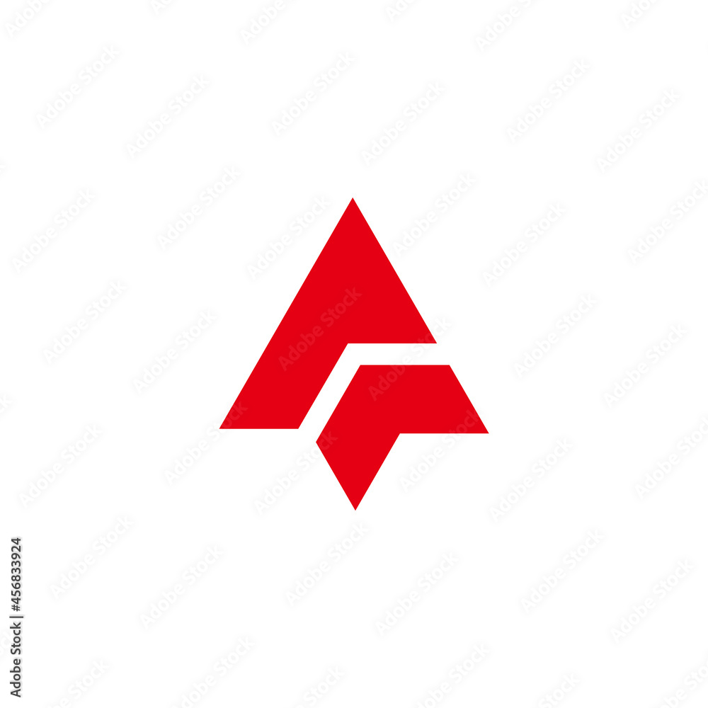 letter p simple geometric arrow logo vector letter p simple geometric arrow logo vector