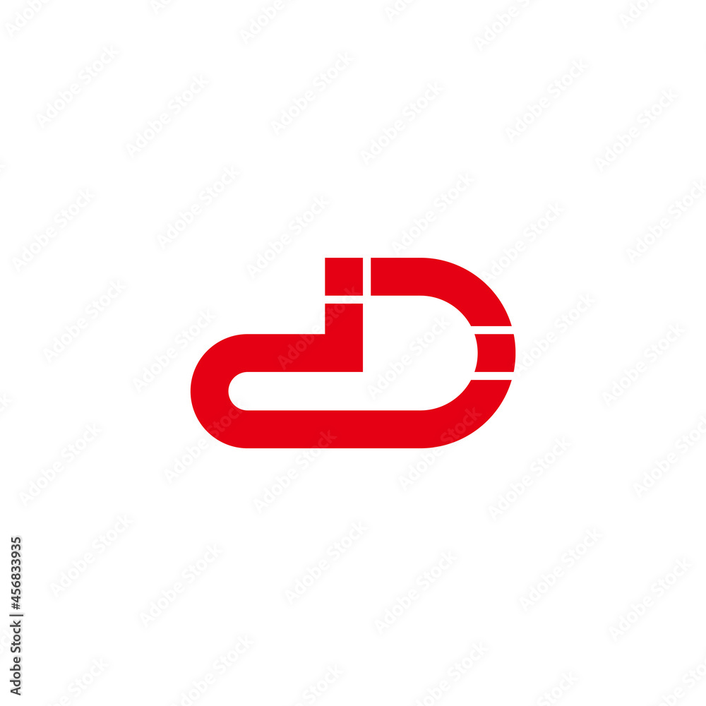 letter dd simple geometric linear simple logo vector letter dd simple geometric linear simple logo vector