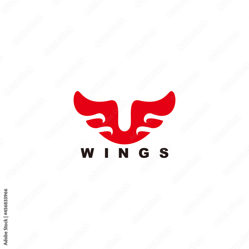 Obraz premium letter vf red flame geometric design logo vector