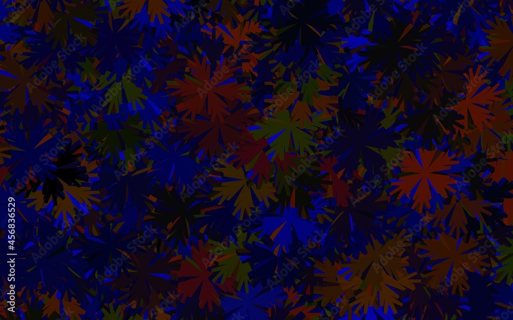 Dark Blue, Yellow vector natural artwork with flowers. Dark Blue, Yellow vector natural artwork with flowers.